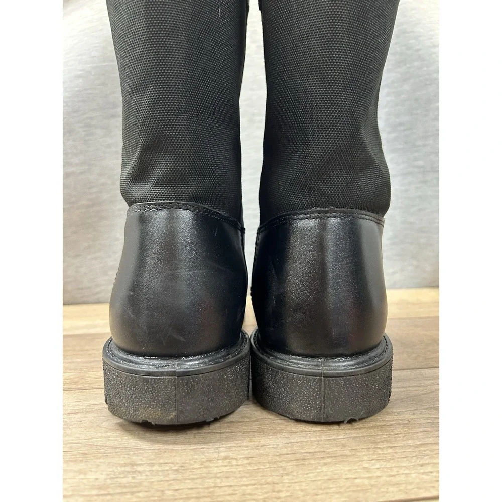 Rocky Warden Black Leather and Cordura Duty Boots Size 12MW Men's